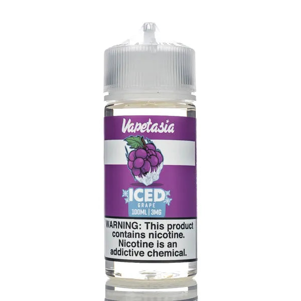 Vapetasia - ICED Grape - 100ml - Black Coral